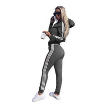 Load image into Gallery viewer, Ladies Solid Tracksuit Women Set Top Pants Suit Female New 2 Piece Set Women Hoodies Pant Clothing Set Warm Newest Clothes